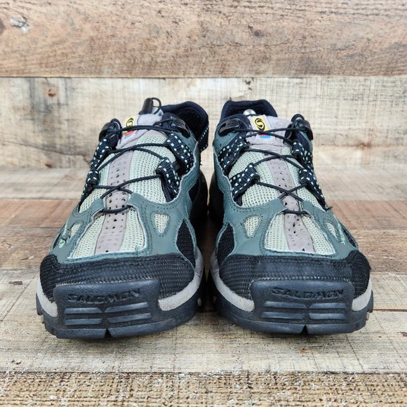 Salomon Techamphibian Women Sz 8 Trail Hiking Water Shoes Green Black 863424 - Picture 2 of 9
